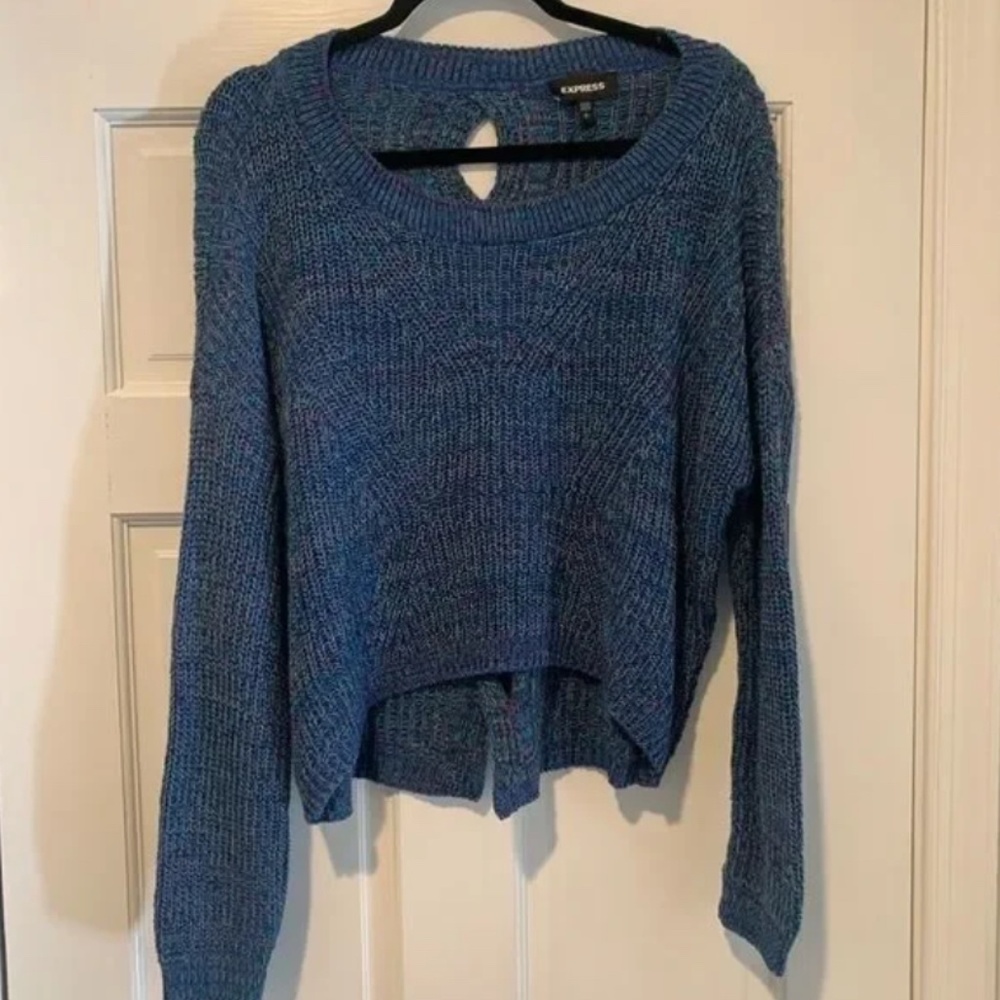 NWT Express knit sweater with Open back Detail SZ Small